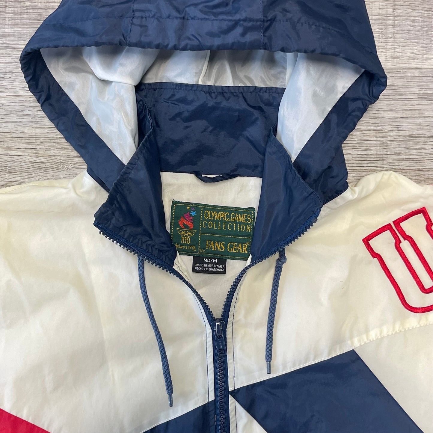 Vintage 1996 Atlanta Olympics Windbreaker Jacket Size Medium