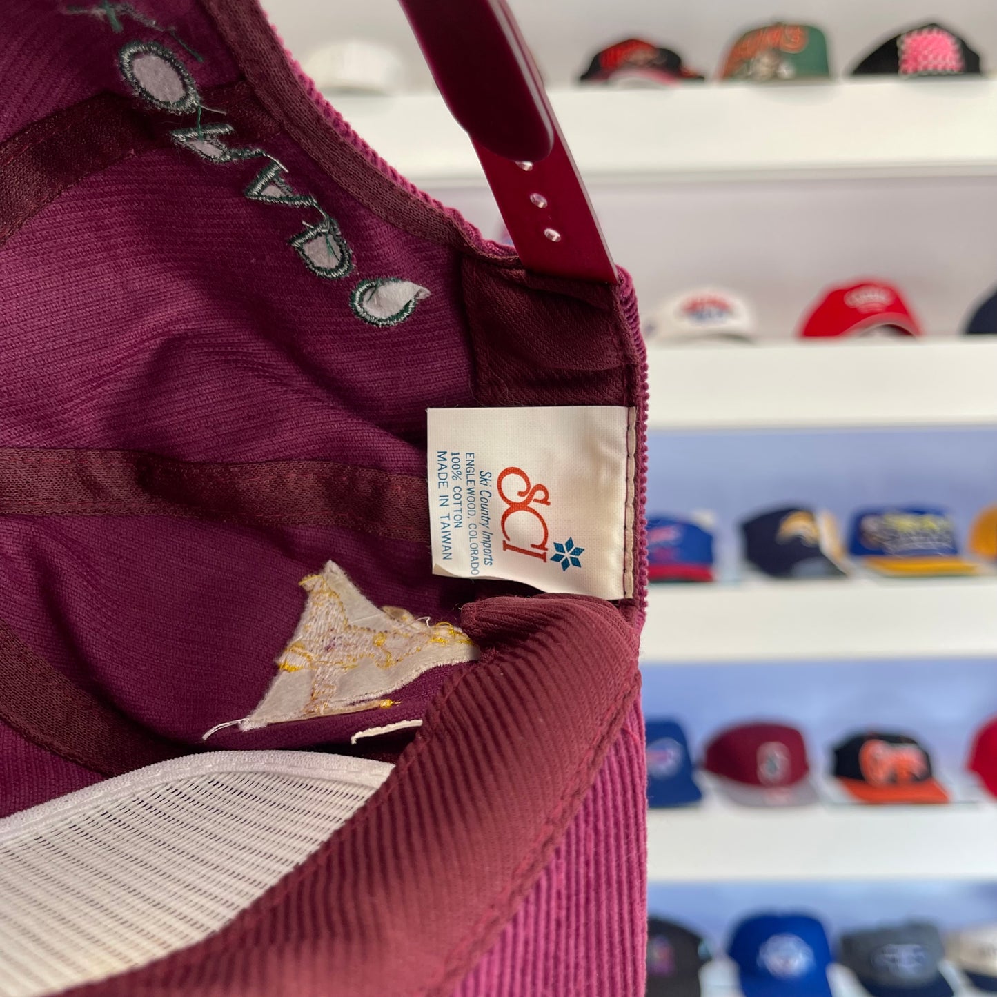 Vintage Breckenridge Colorado Corduroy Snap Back