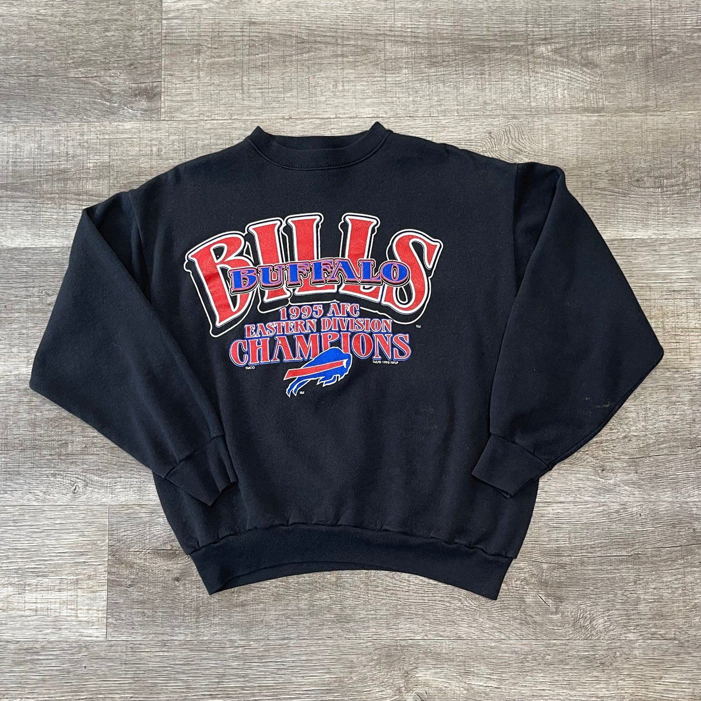 Vintage 1995 Buffalo Bills AFC Eastern Division Champions Sweatshirt Size Large
