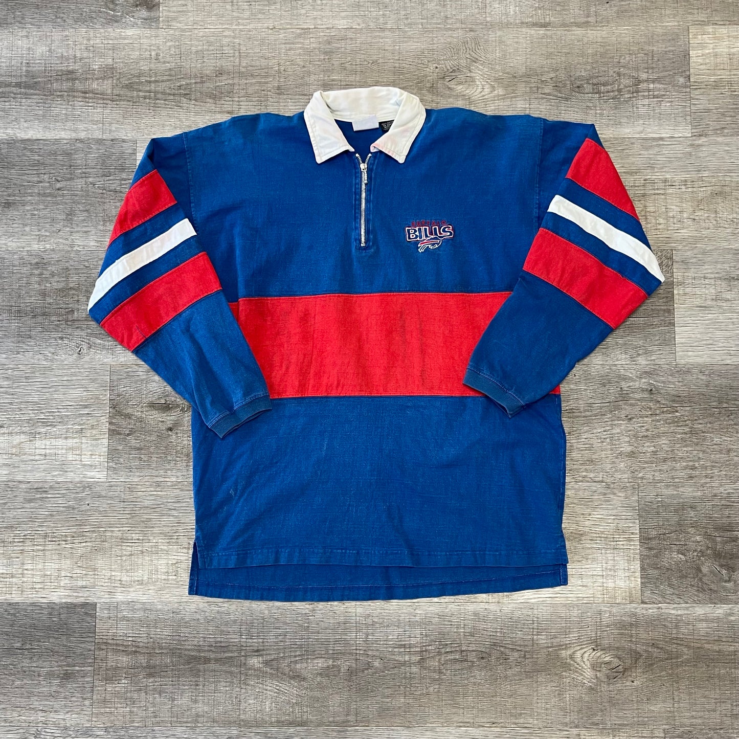 Vintage 1990s Buffalo Bills Polo Shirt Size Large