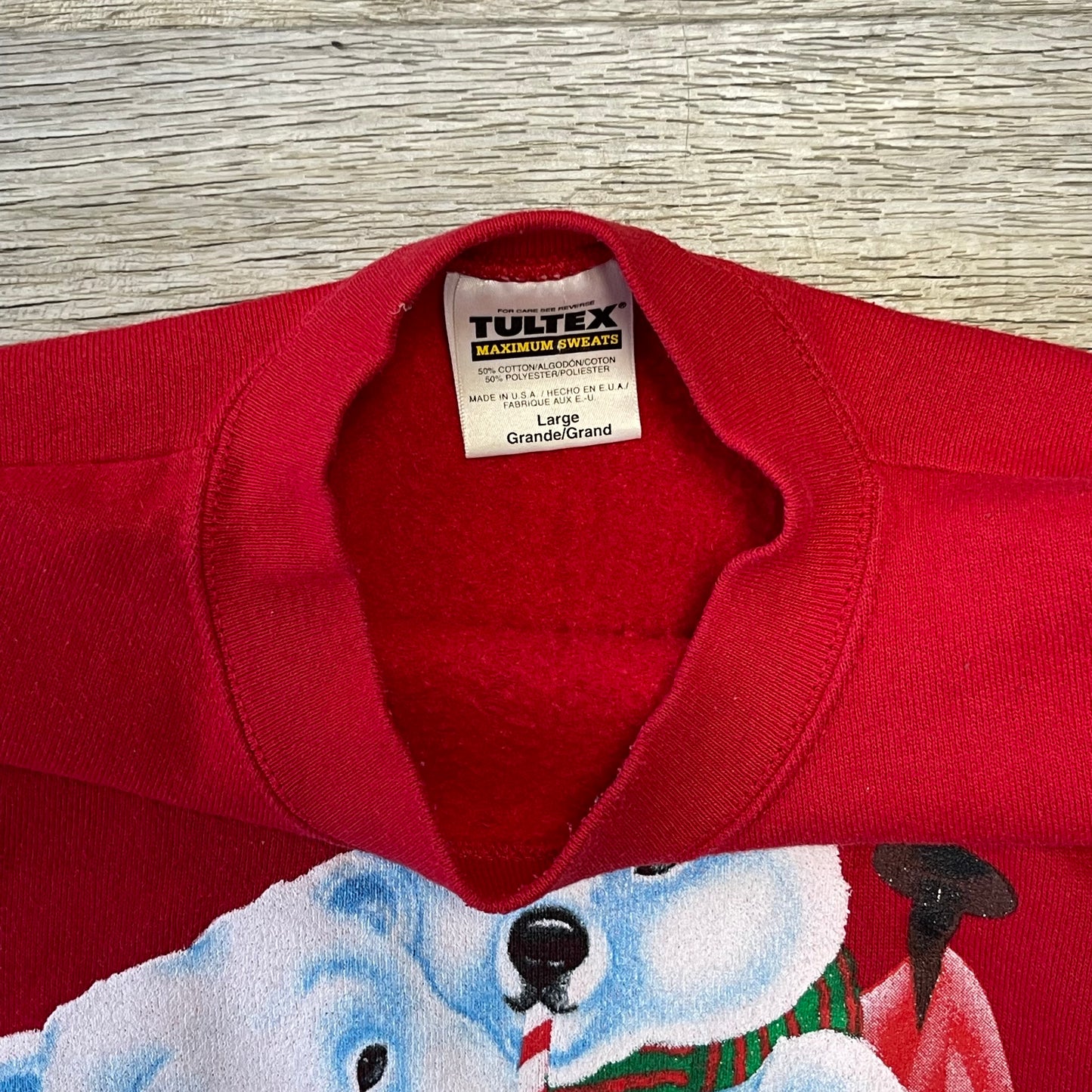 Vintage 1990s Coca Cola Polar Bear Sweatshirt Size Large