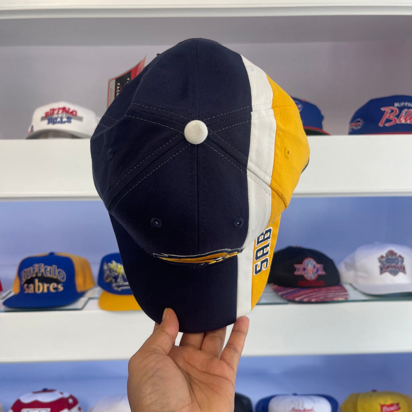 Vintage 2000s Y2K Buffalo Sabres Velcro Strap Back