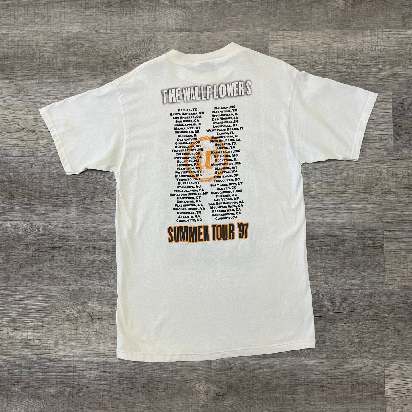Vintage 1997 The Wallflowers Summer Tour T-Shirt Size Large