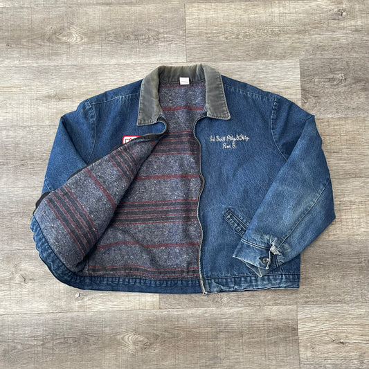 Vintage Denim Work Jacket Size Medium