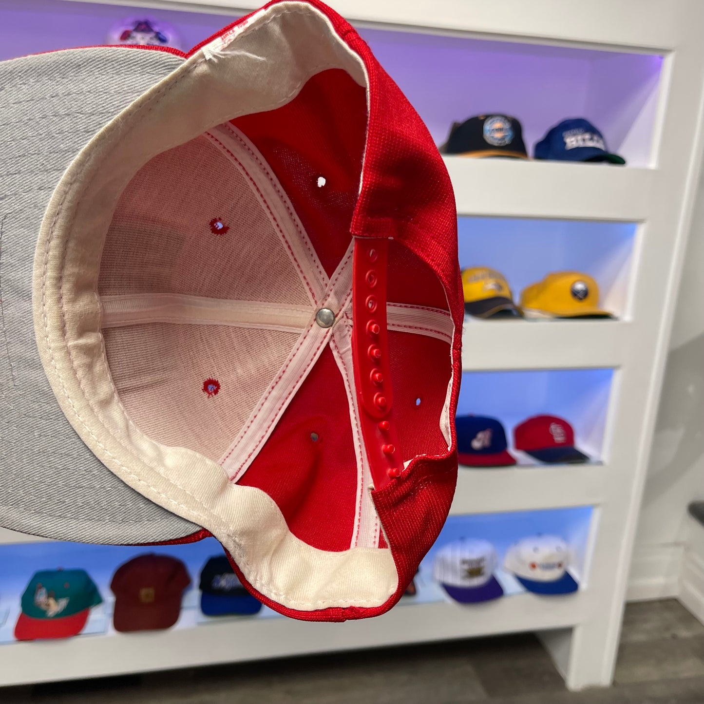 Vintage 1990s Lake Placid NY Nylon Snap Back