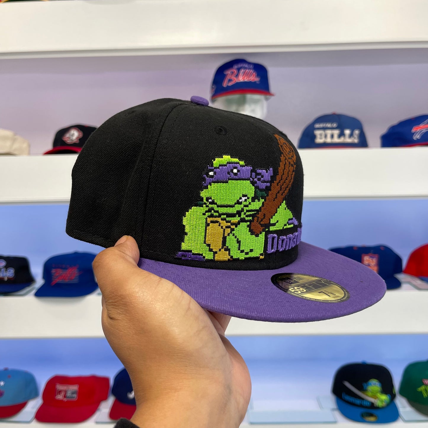 Teenage Mutant Ninja Turtles 8 Bit Donatello Size 7 1/8