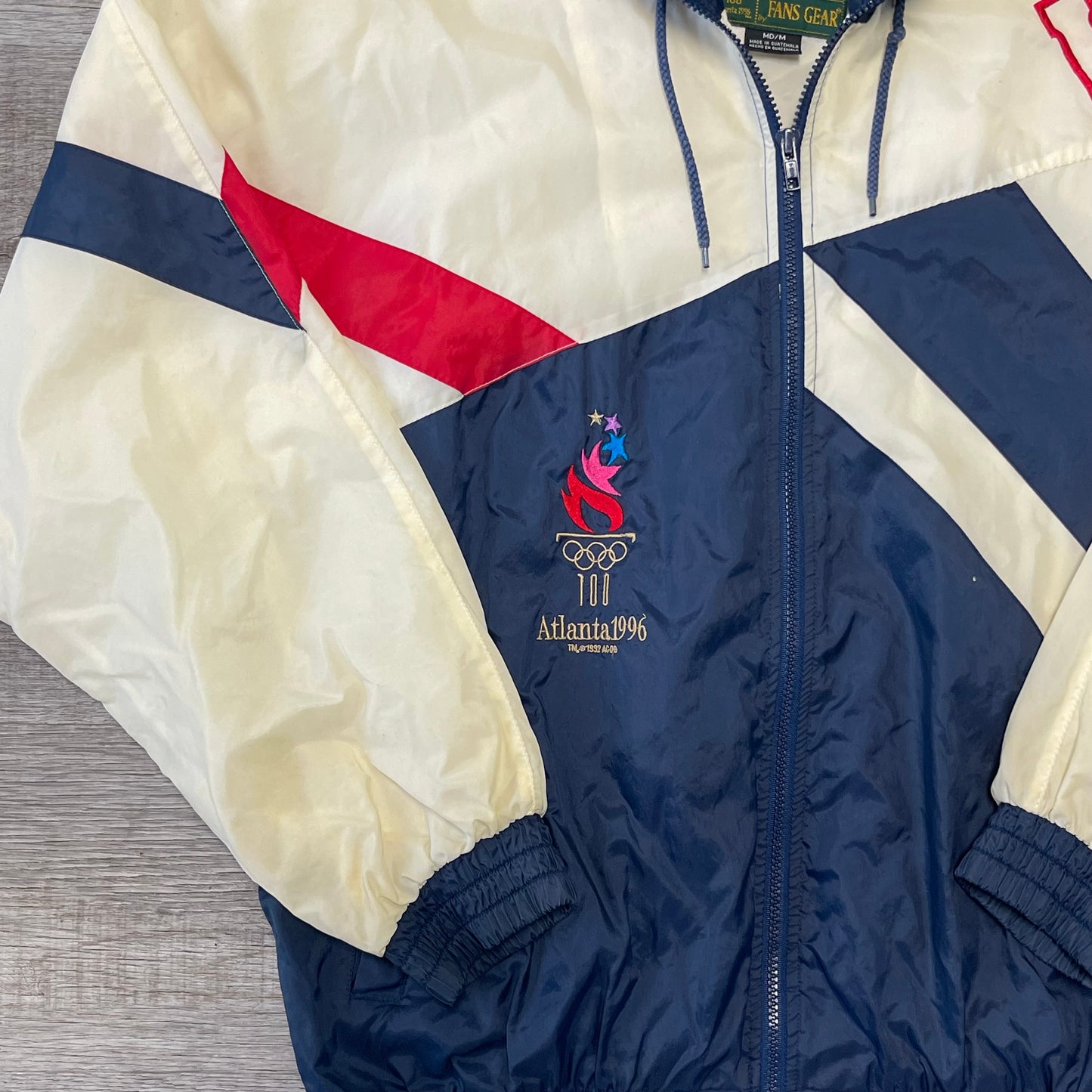 Vintage 1996 Atlanta Olympics Windbreaker Jacket Size Medium