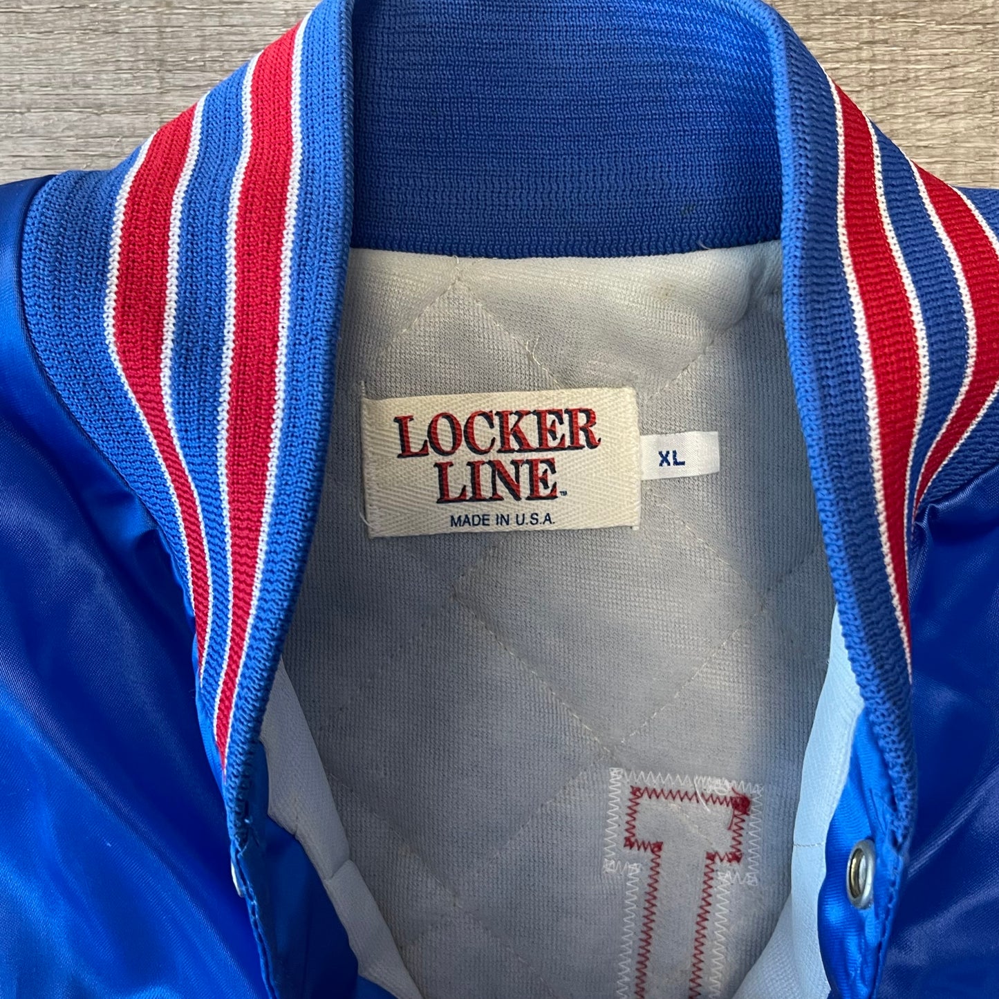 Vintage 1990s Buffalo Bills Locker Line Satin Jacket Size XL