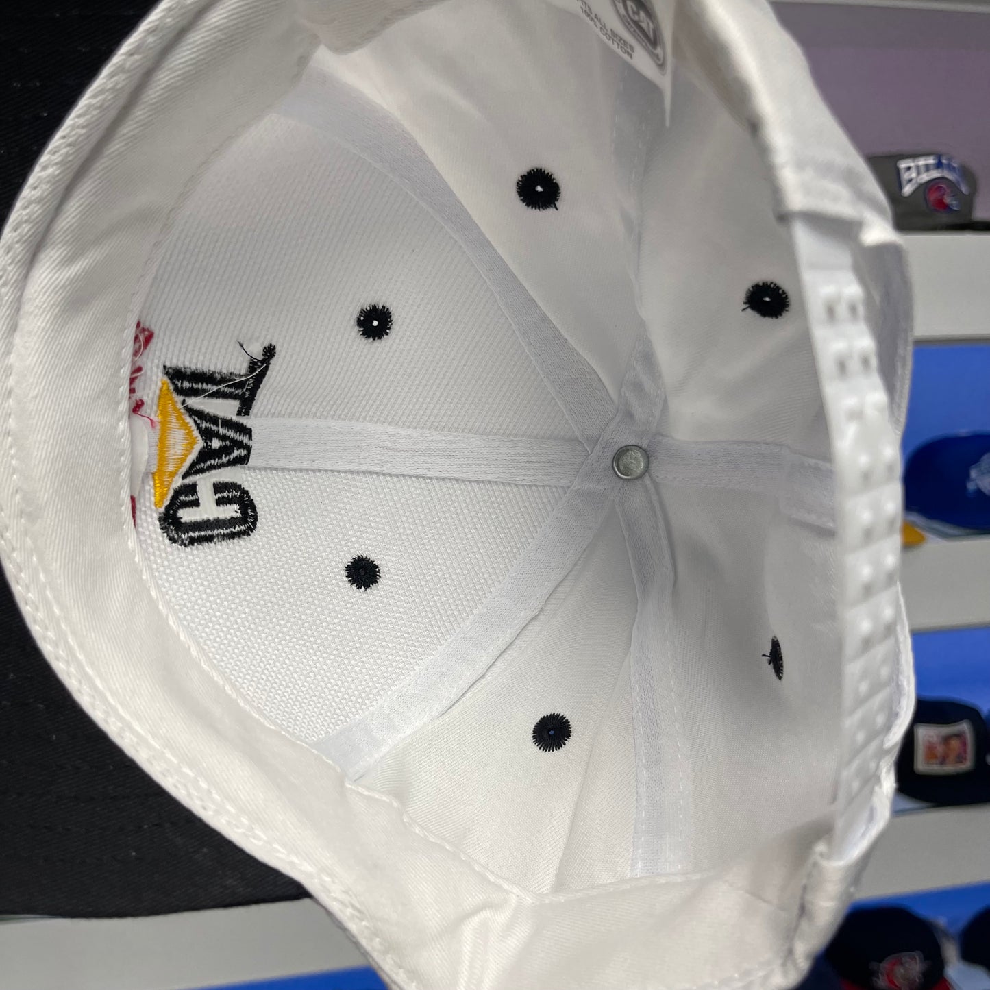 Vintage NASCAR CAT Racing Snap Back Dead Stock New