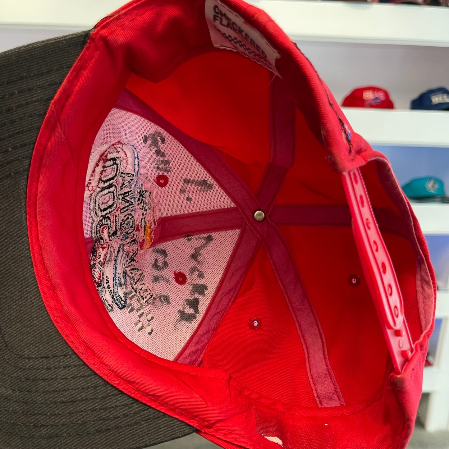 Vintage 1990s NASCAR Daytona 500 40th anniversary Red Snap Back