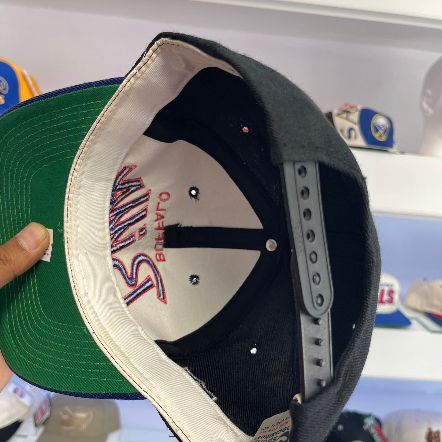 1990s Buffalo Bills Sports Specialties Script Wool Snap Back