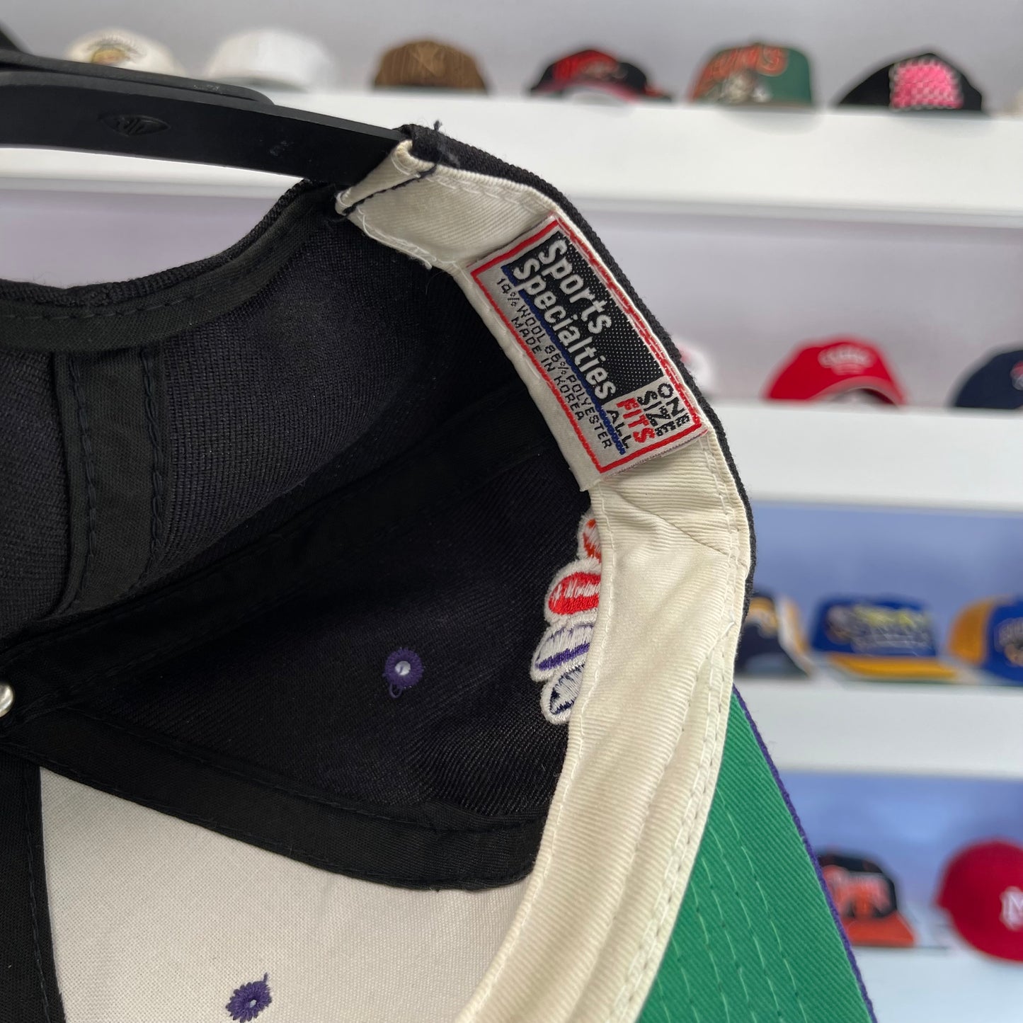 Vintage NBC News Sports Black Dome Specialties Snap Back