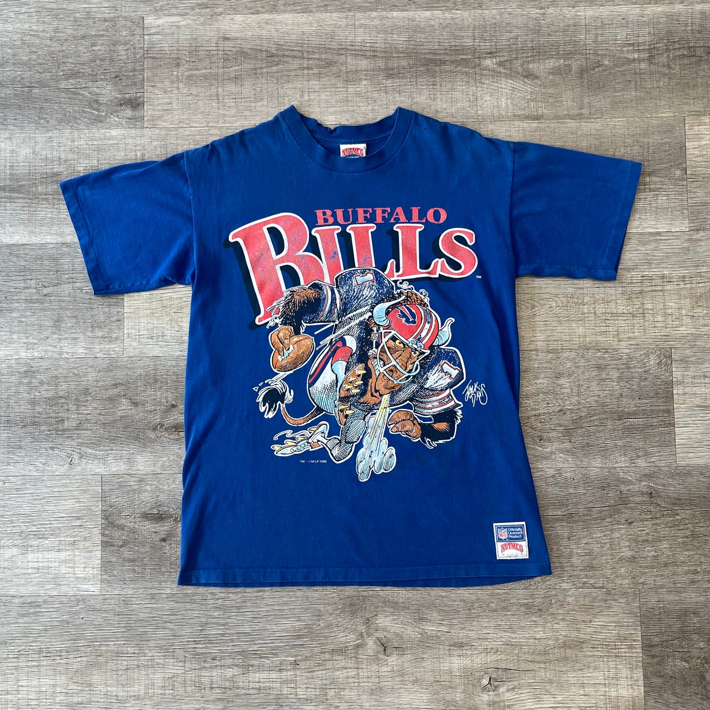 Vintage 1988 Buffalo Bills NUTMEG shirt Size Large