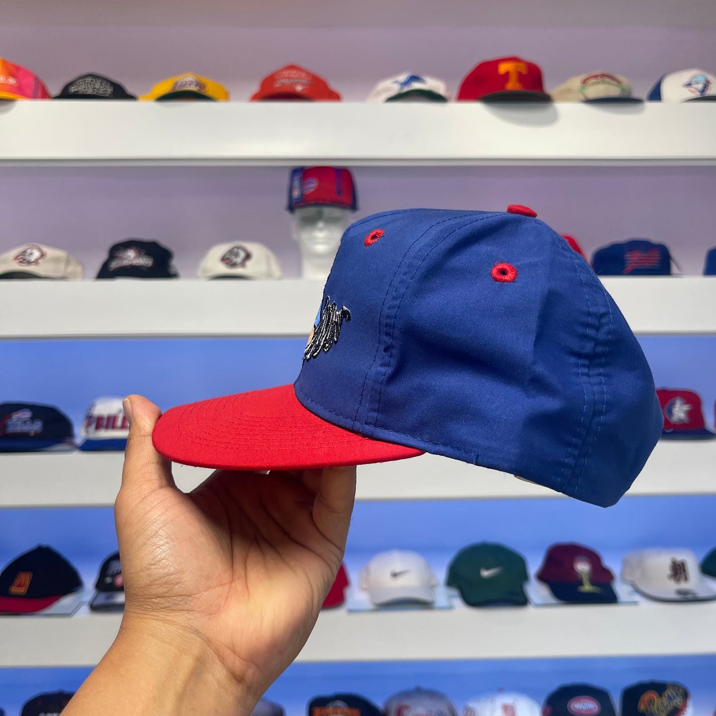 Vintage 1990s Buffalo Bills Tasmanian Devil Looney Tunes Twill Snap Back