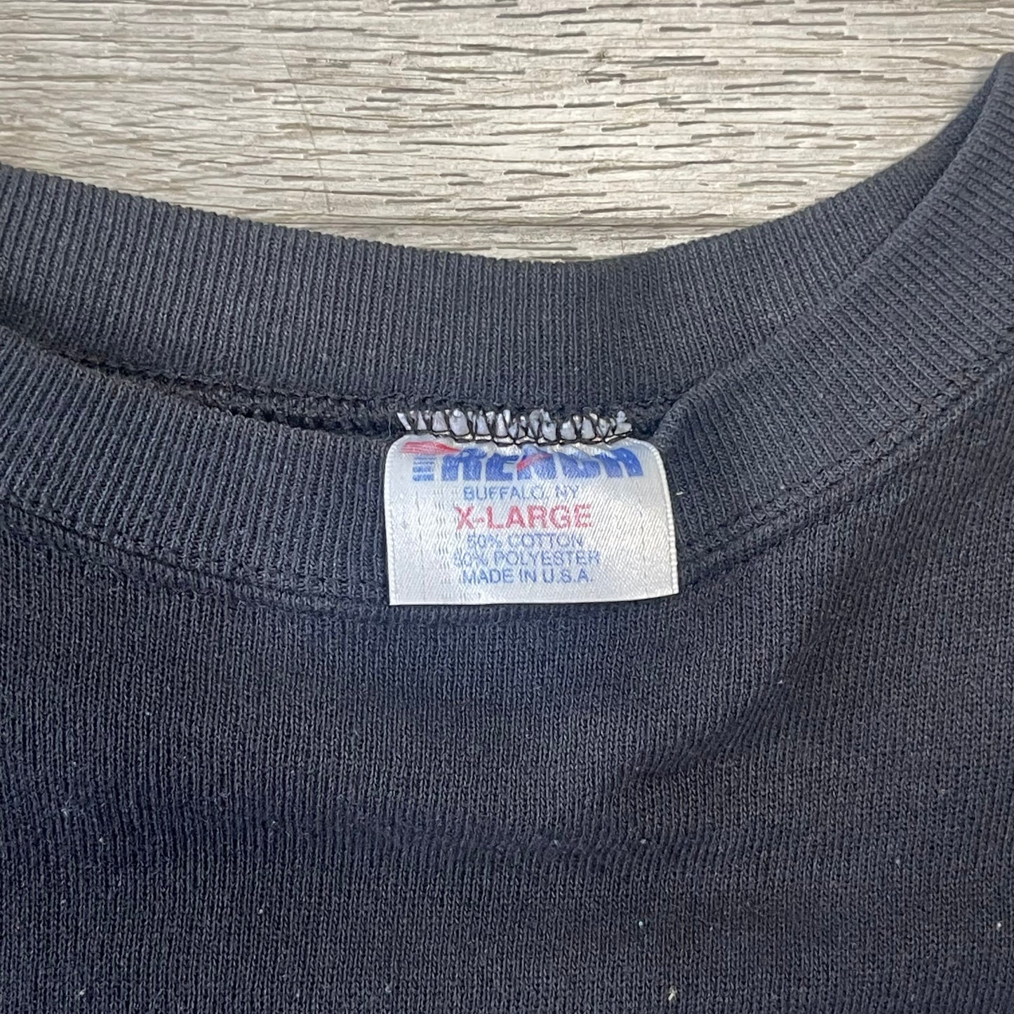 Vintage 1990s NFL Buffalo Bills Comeback Kids Trench Sweatshirt Size XL