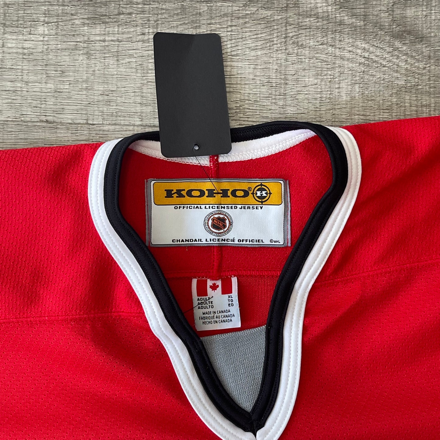 Vintage 90s NHL KOHO CHRIS GRATTON #77 Buffalo Sabres Red Butterknives Jersey Size XL