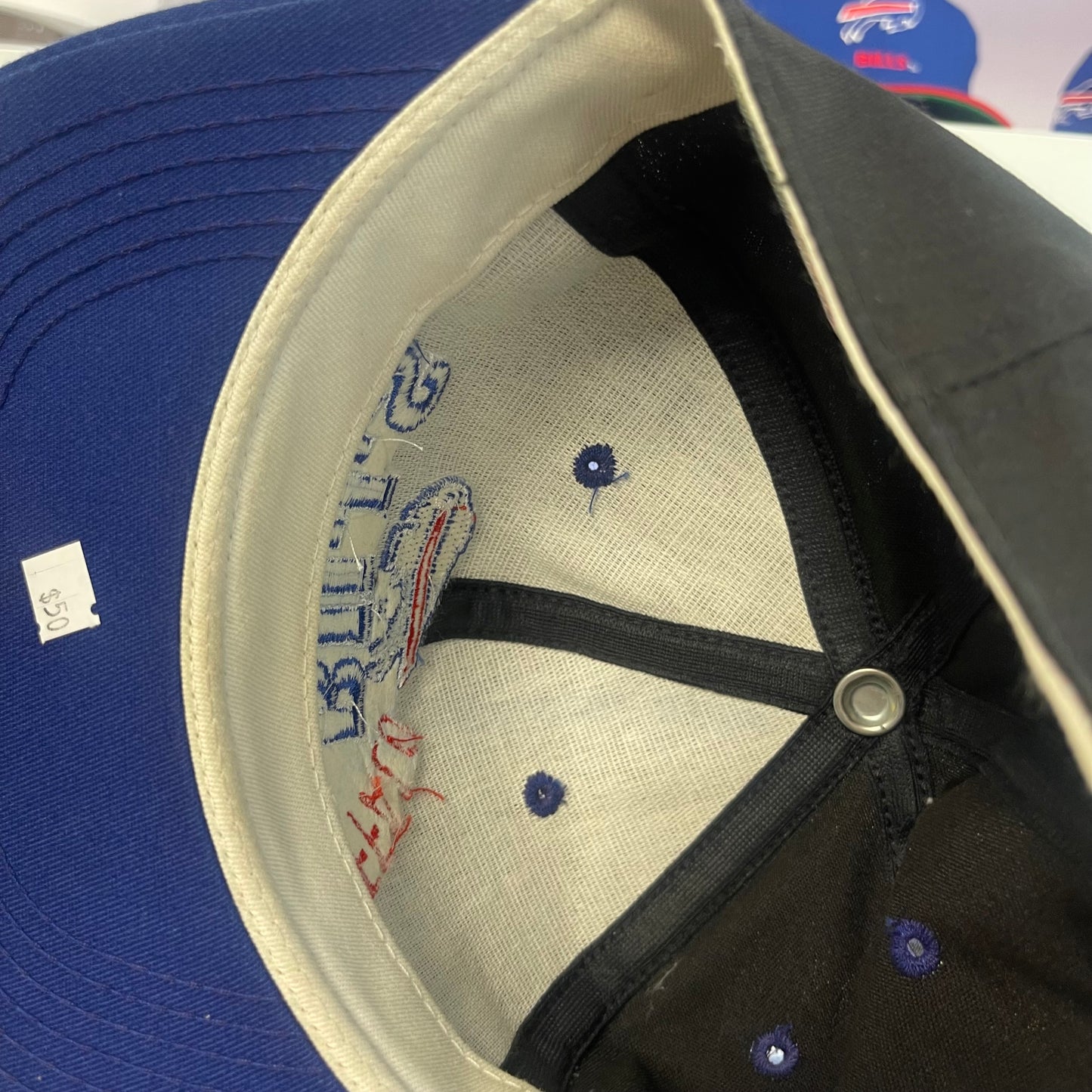 Vintage Buffalo Bills Black Dome Snap Back
