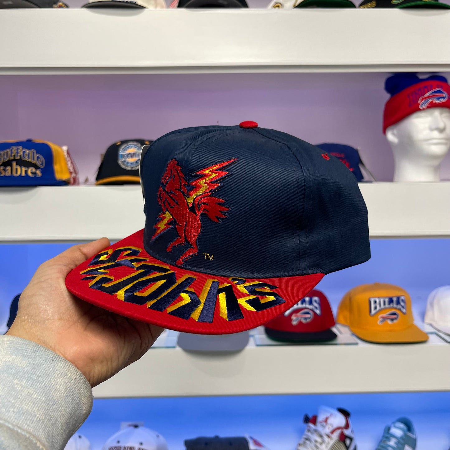 Vintage St John’s Red Storm Twill Snap Back New with Tags