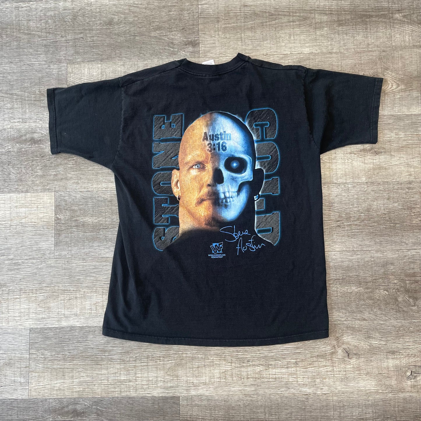 Vintage 1990s WWF Stone Cold Steve Austin Wrestling Shirt Size XL