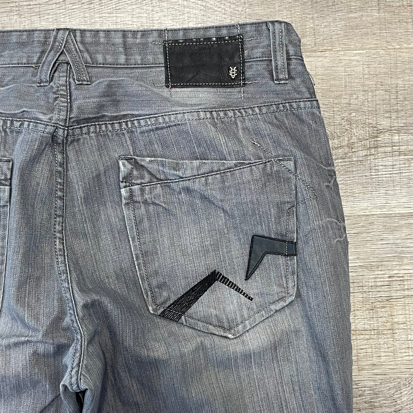 Vintage Y2K Ecko Unltd. Grey Denim Jeans Size 38x44