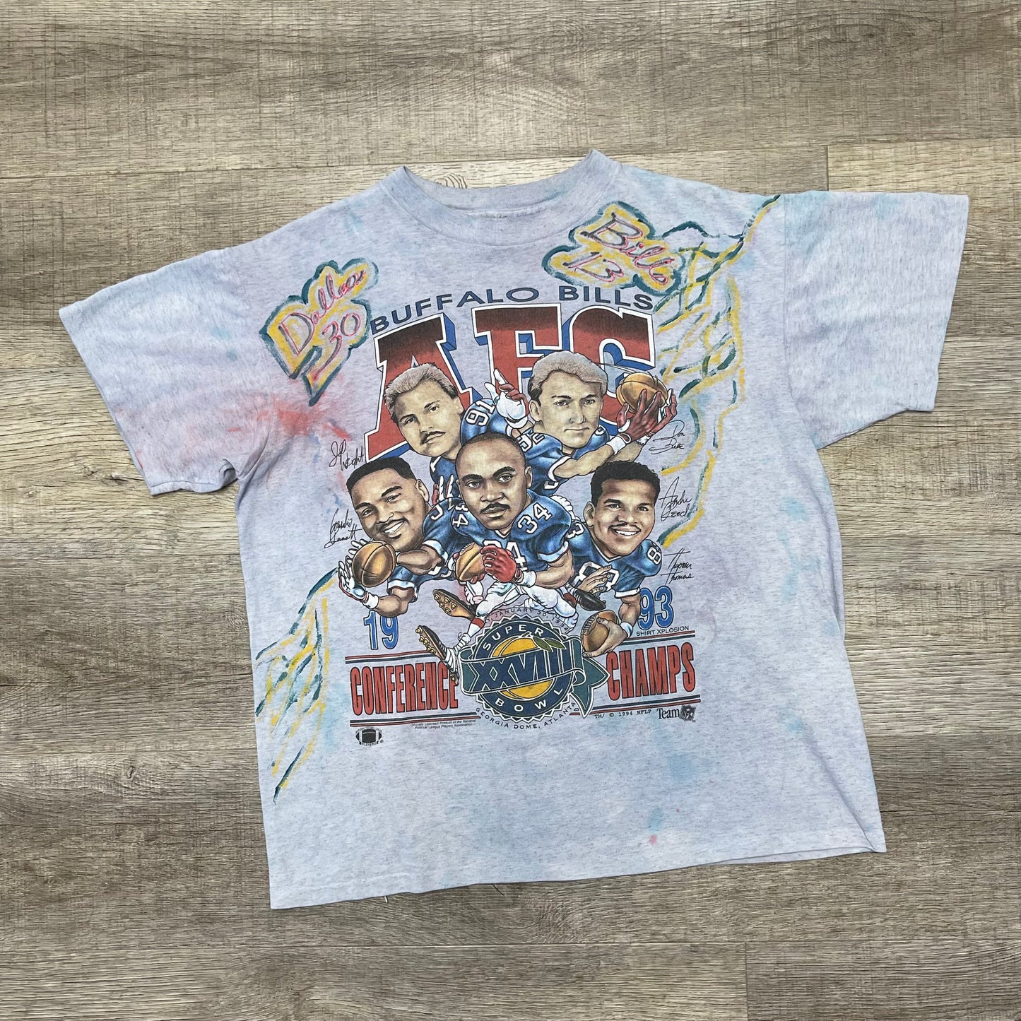 Vintage 1993 Buffalo Bills AFC Champs Shirt Size Size XL