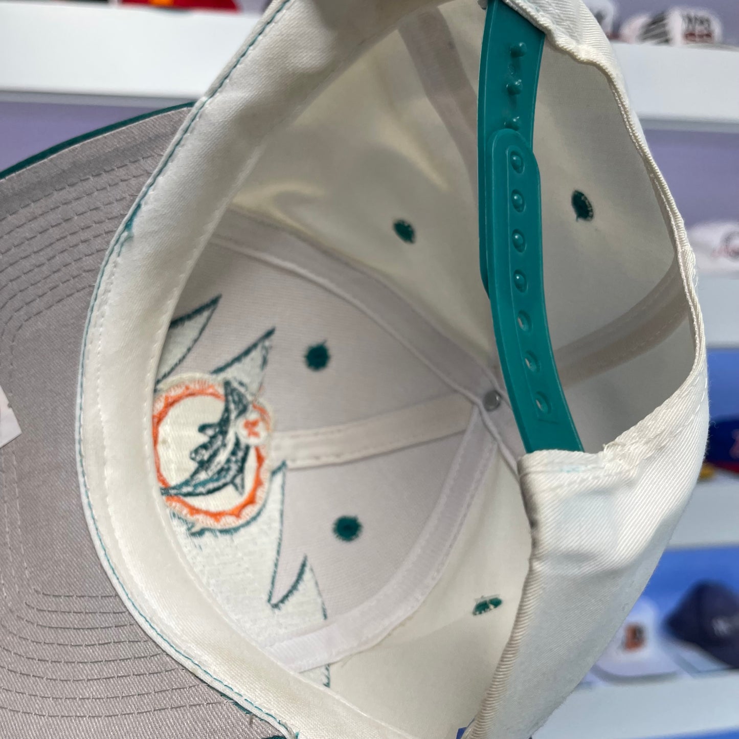 Vintage NFL Miami Dolphins Logo 7 Twill Snap Back