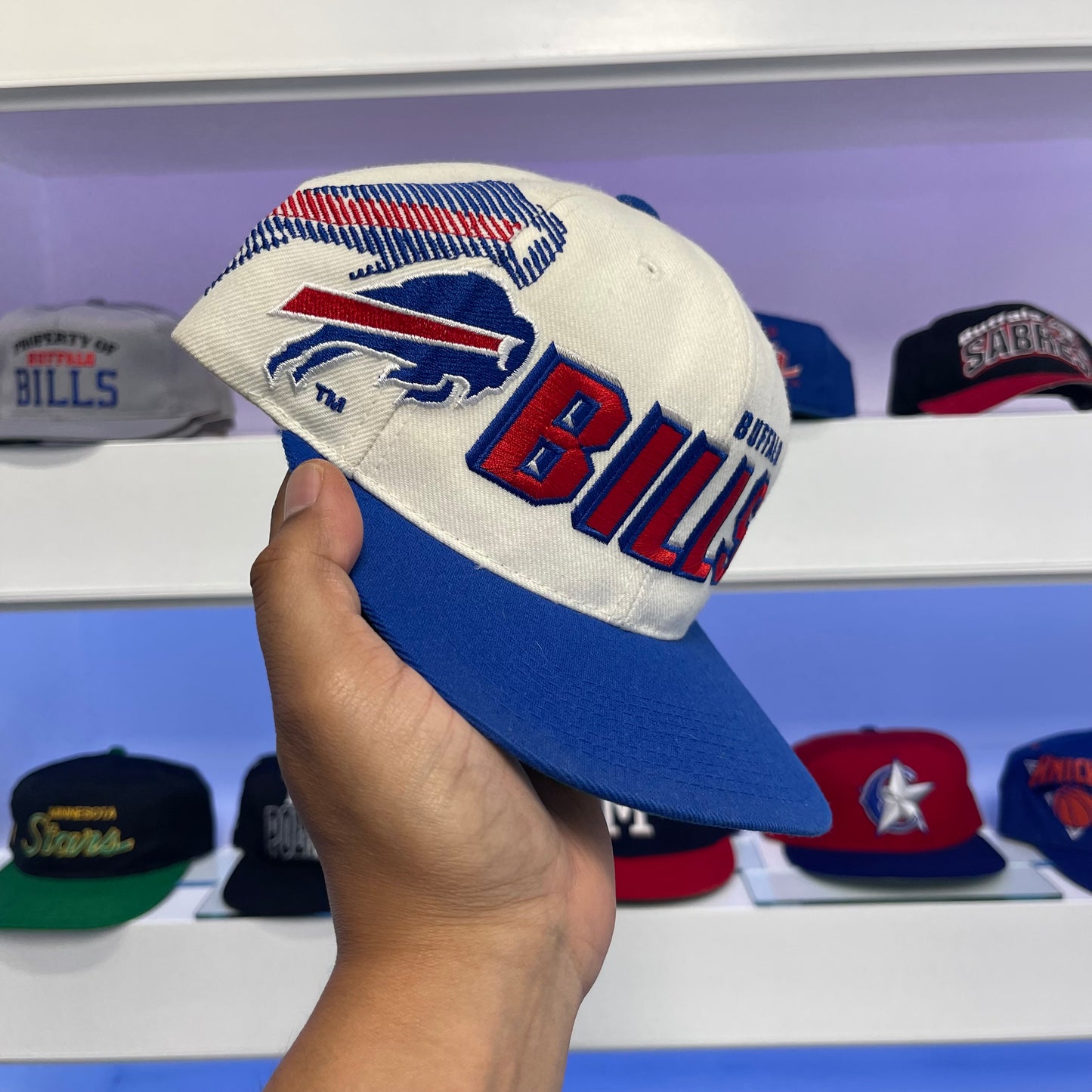 Vintage 1990s Buffalo Bills Sports Specialties Wool NFL Snap Back