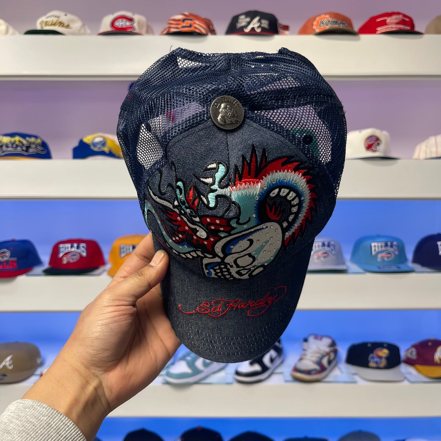 Vintage Y2K Ed Hardy by Christian Audigier Snap Back