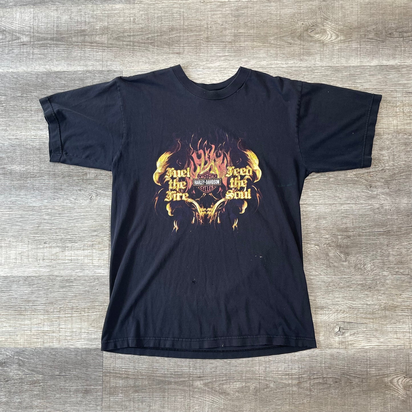 Vintage Harley Davidson Thrashed Shirt Size Large
