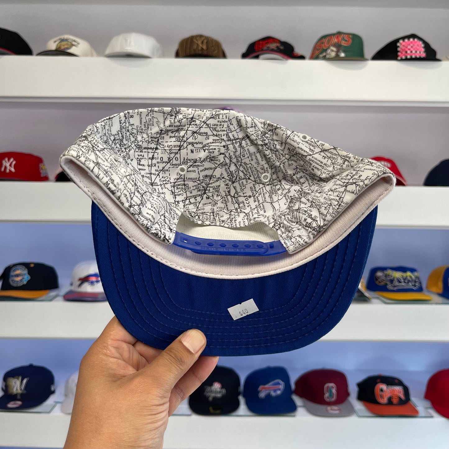 Vintage 1990s Illinois Map Snap Back