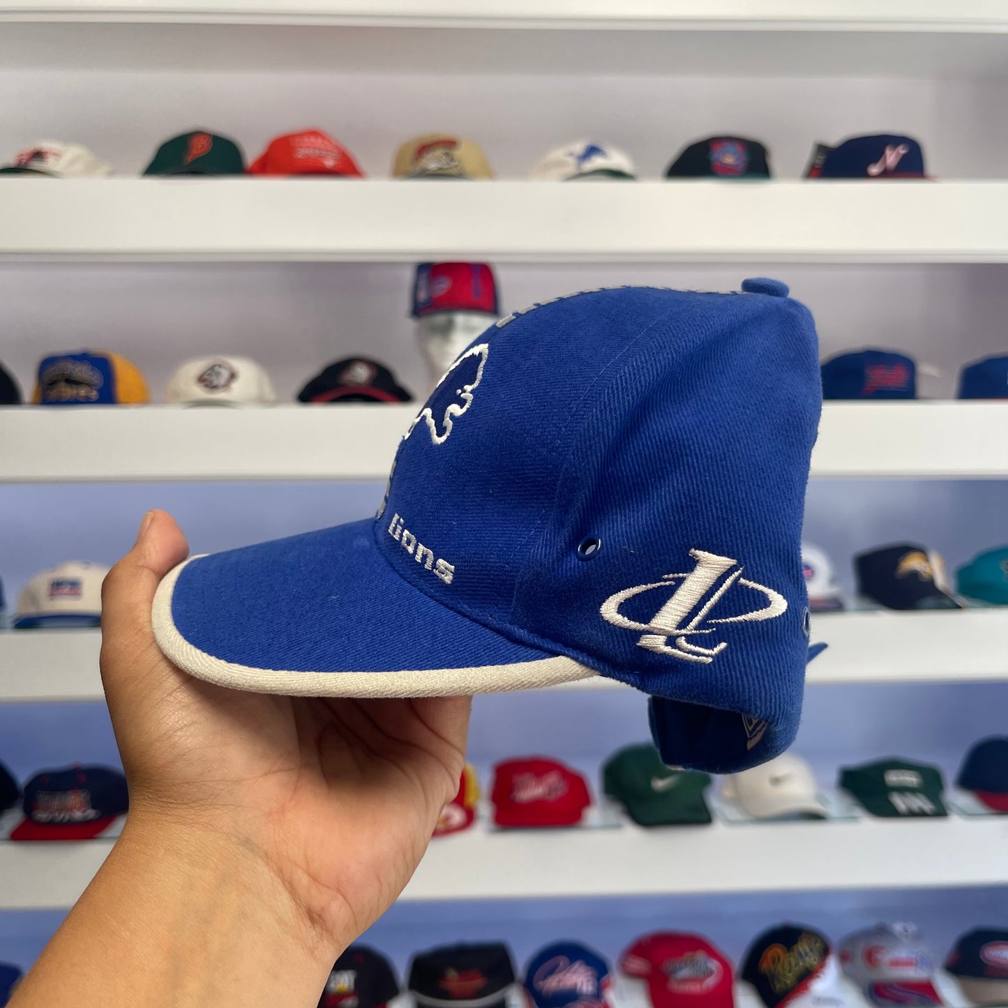 Vintage Detroit Lions Logo Athletic Strap Back