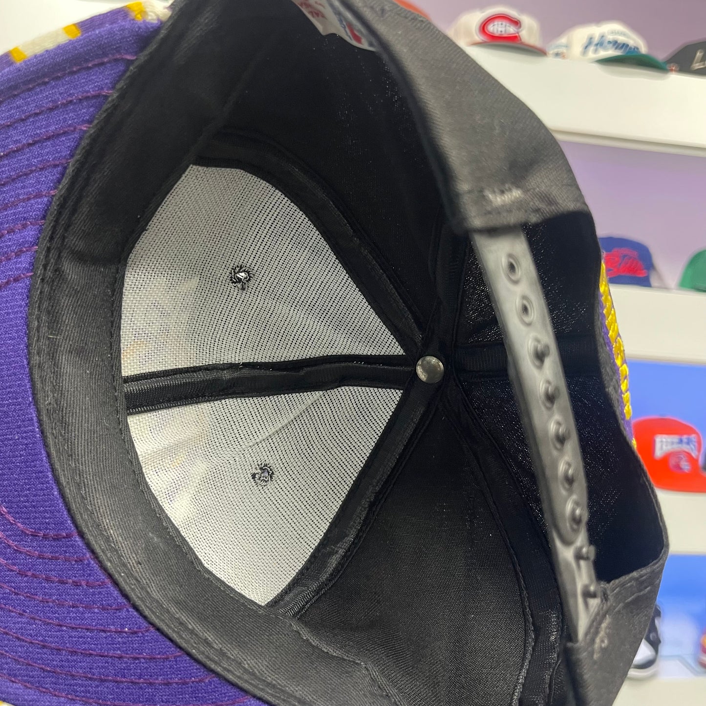 Vintage Los Angeles Lakers Zubaz Snap Back