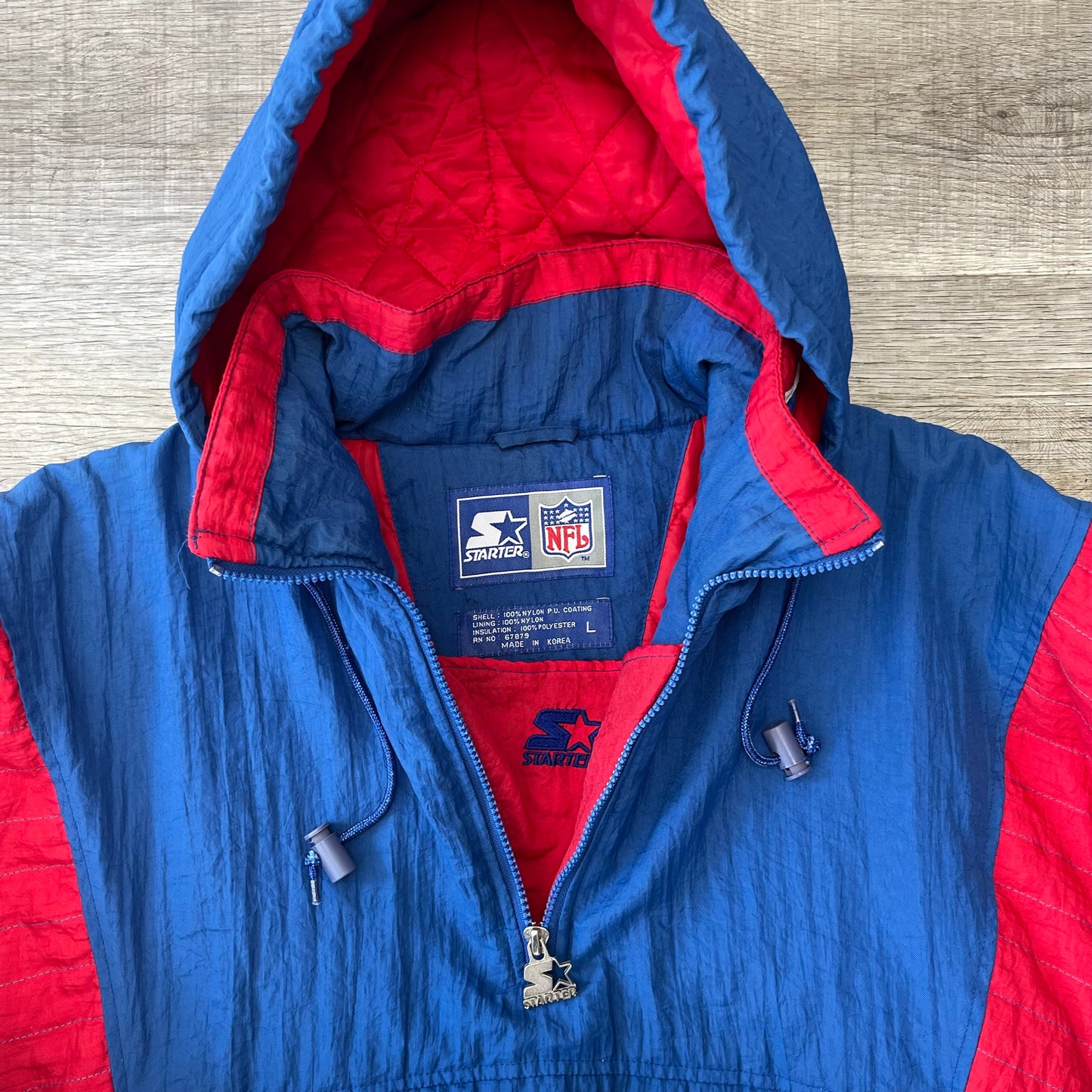 Vintage 1990s NFL Buffalo Bills Starter Pull Over Jacket Size Large