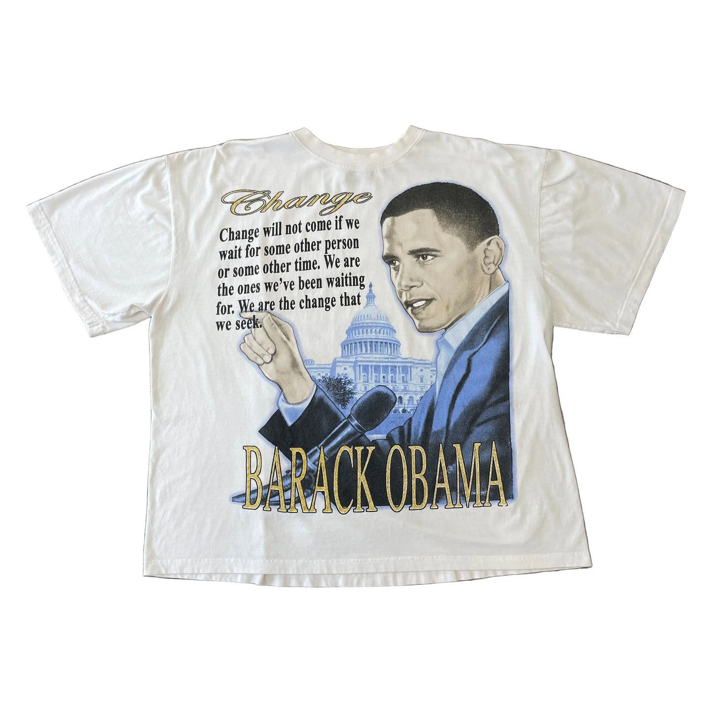 Vintage Y2K Barrack Obama Shirt Size 3x