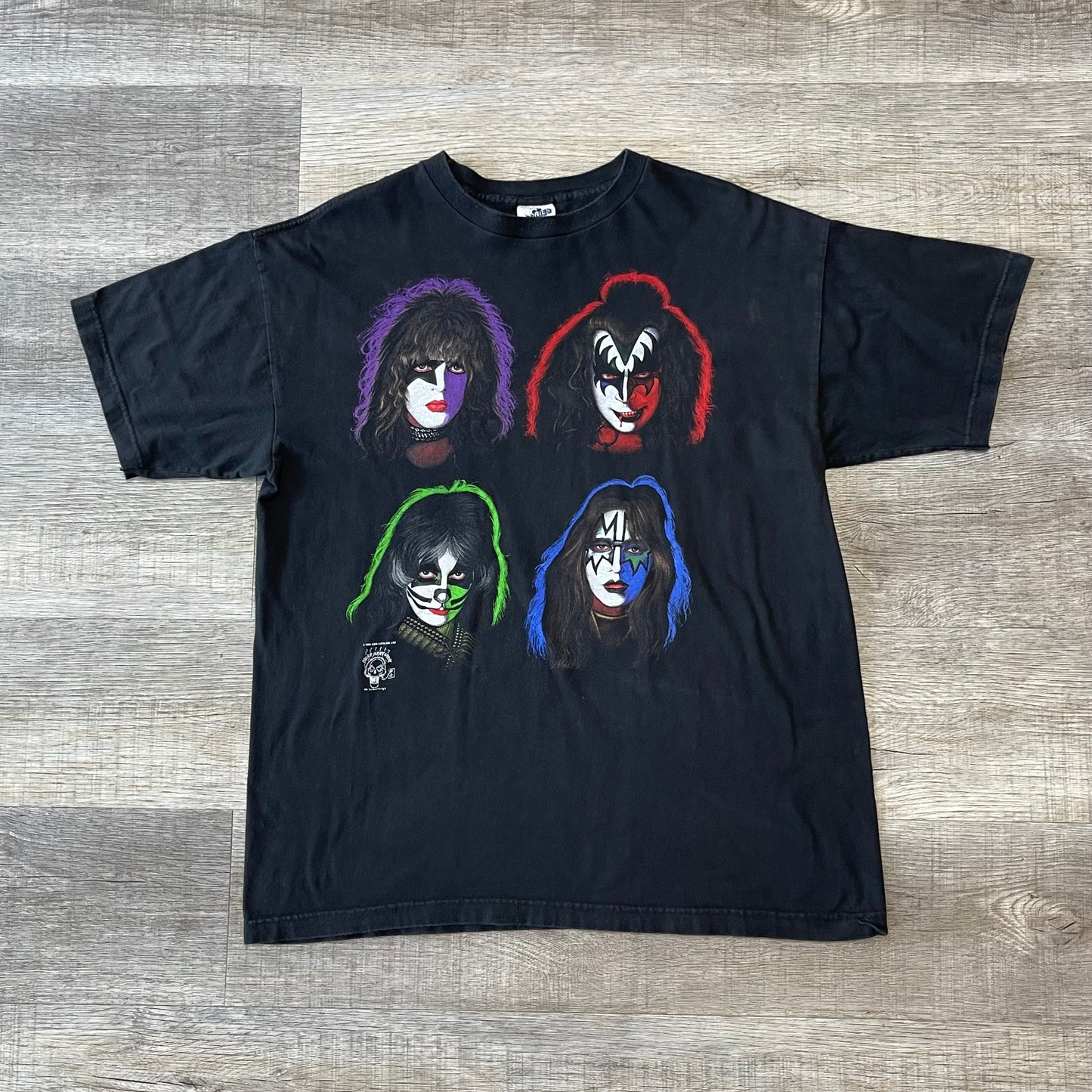 Vintage 1990s KISS Rock Band T-Shirt Size XL