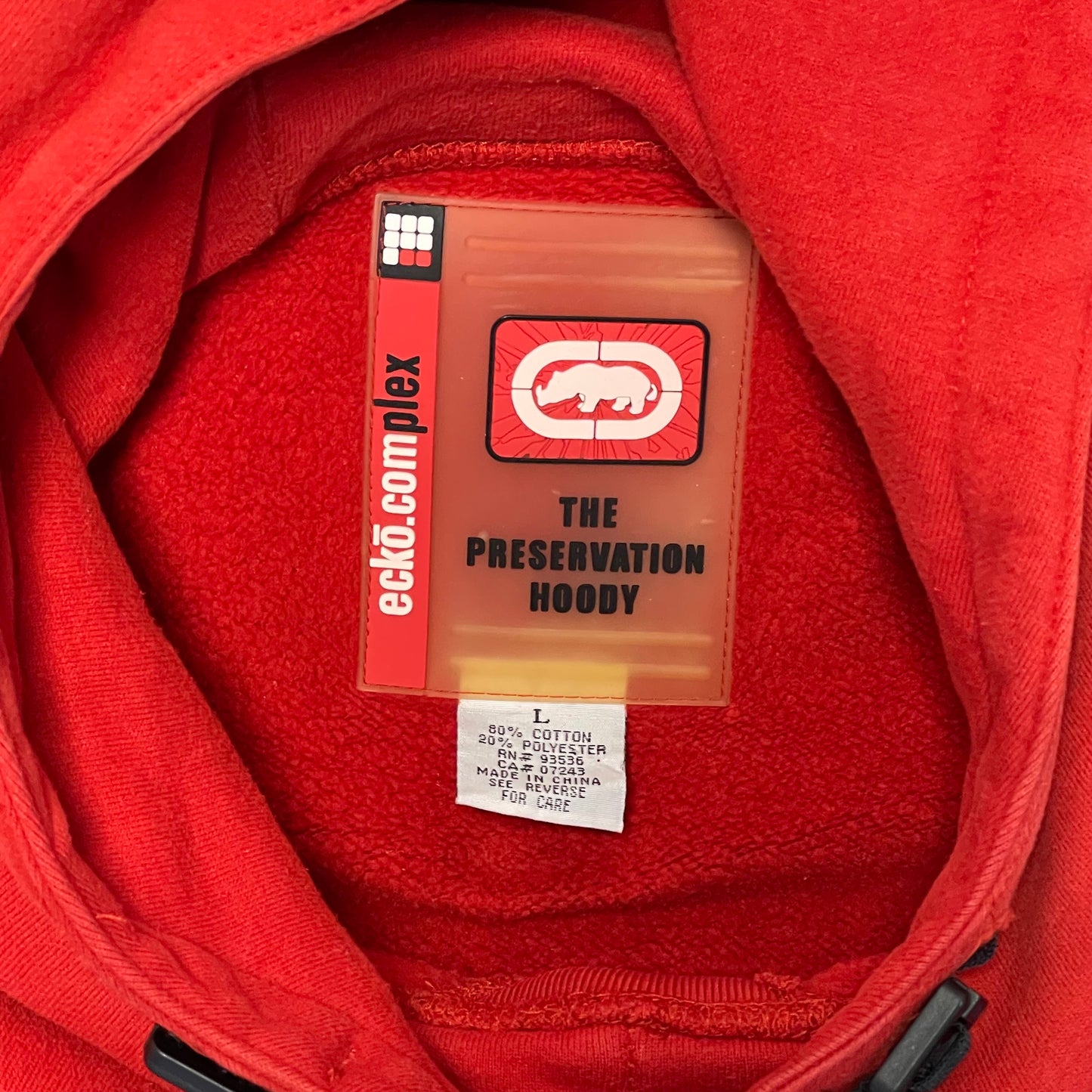 Vintage Y2K Ecko Red Hoodie Size Large