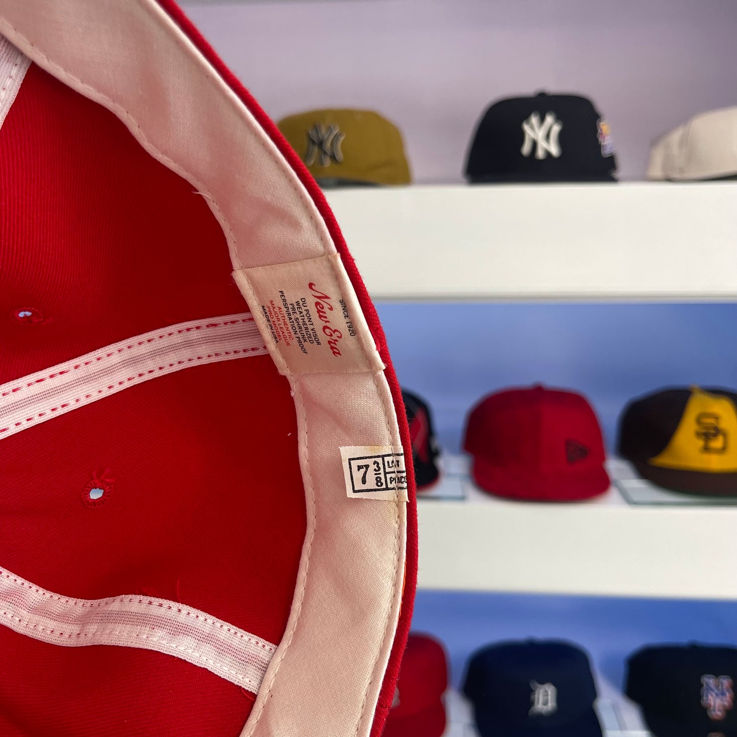 Vintage MiLB Mexican Red Devils New Era Wool Fitted Size 7 3/8