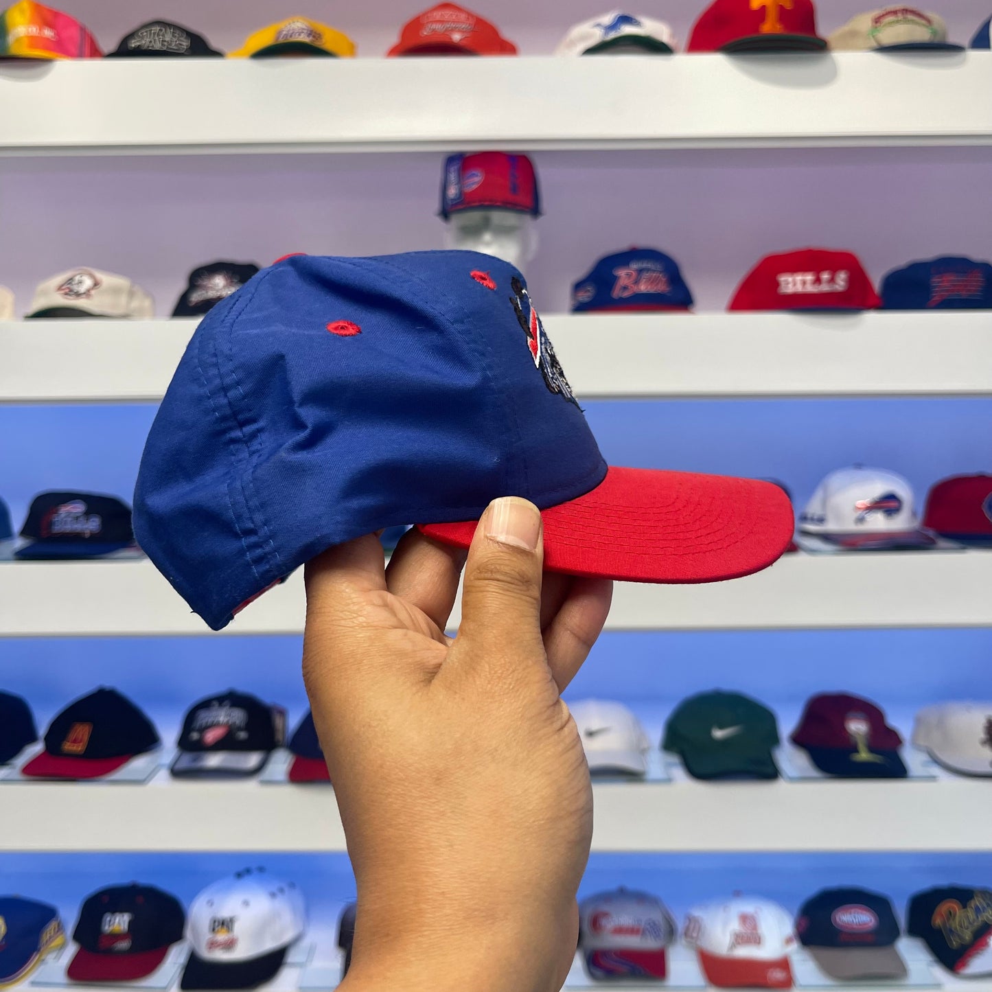 Vintage 1990s Buffalo Bills Tasmanian Devil Looney Tunes Twill Snap Back
