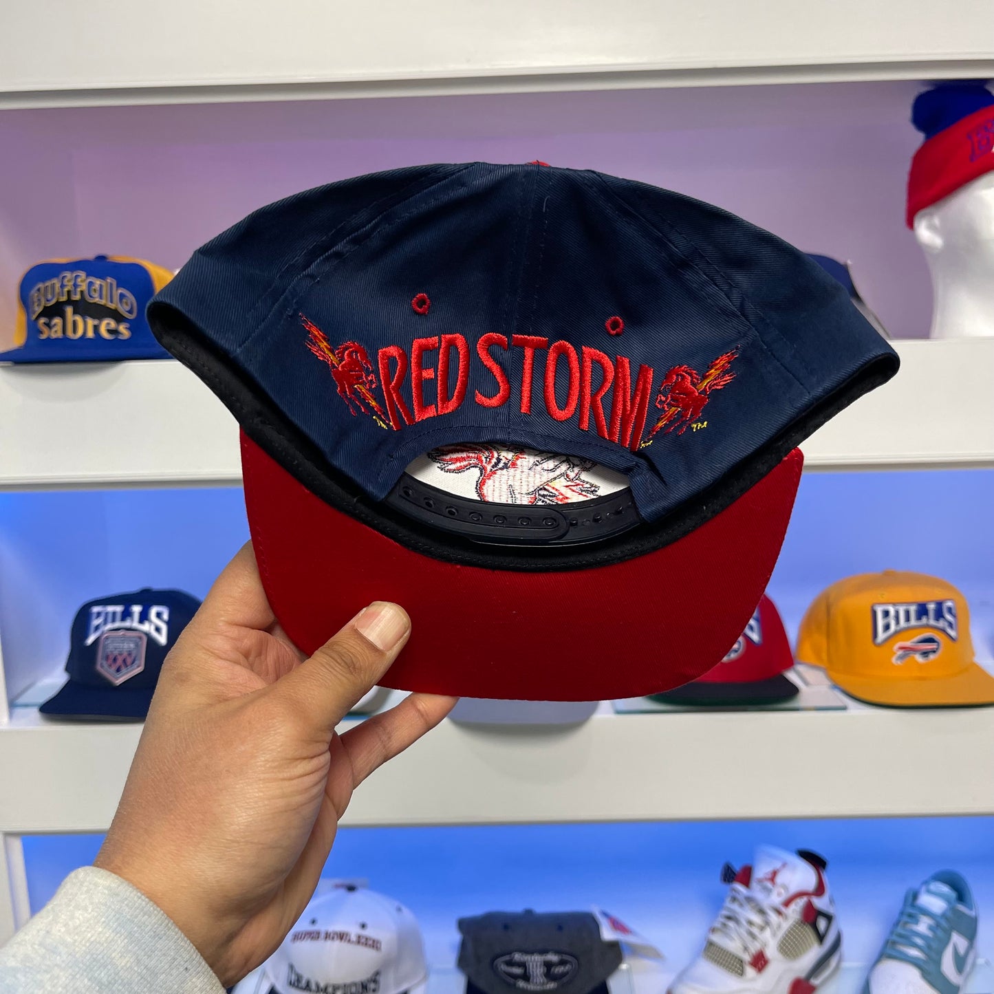 Vintage St John’s Red Storm Twill Snap Back New with Tags