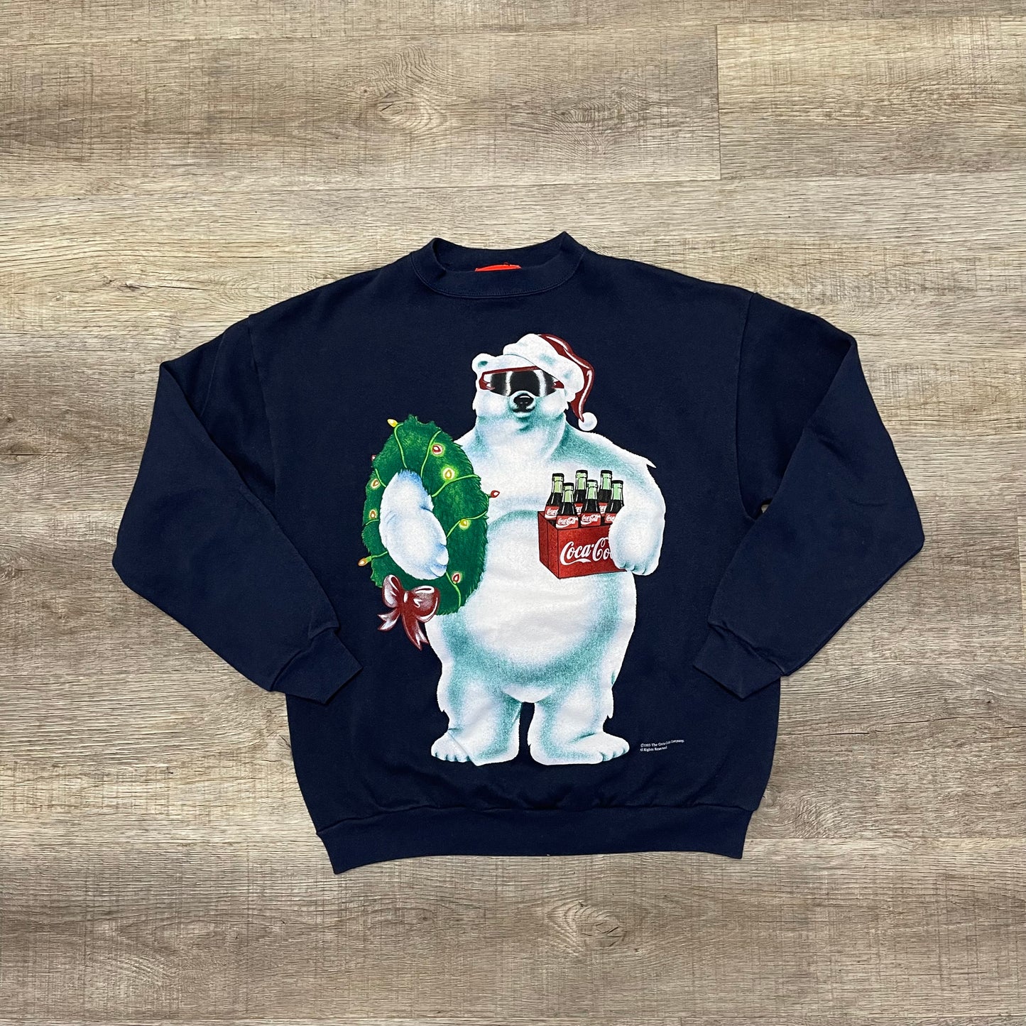 Vintage 1995 Coca-Cola Polar Bear Sweatshirt Size Large