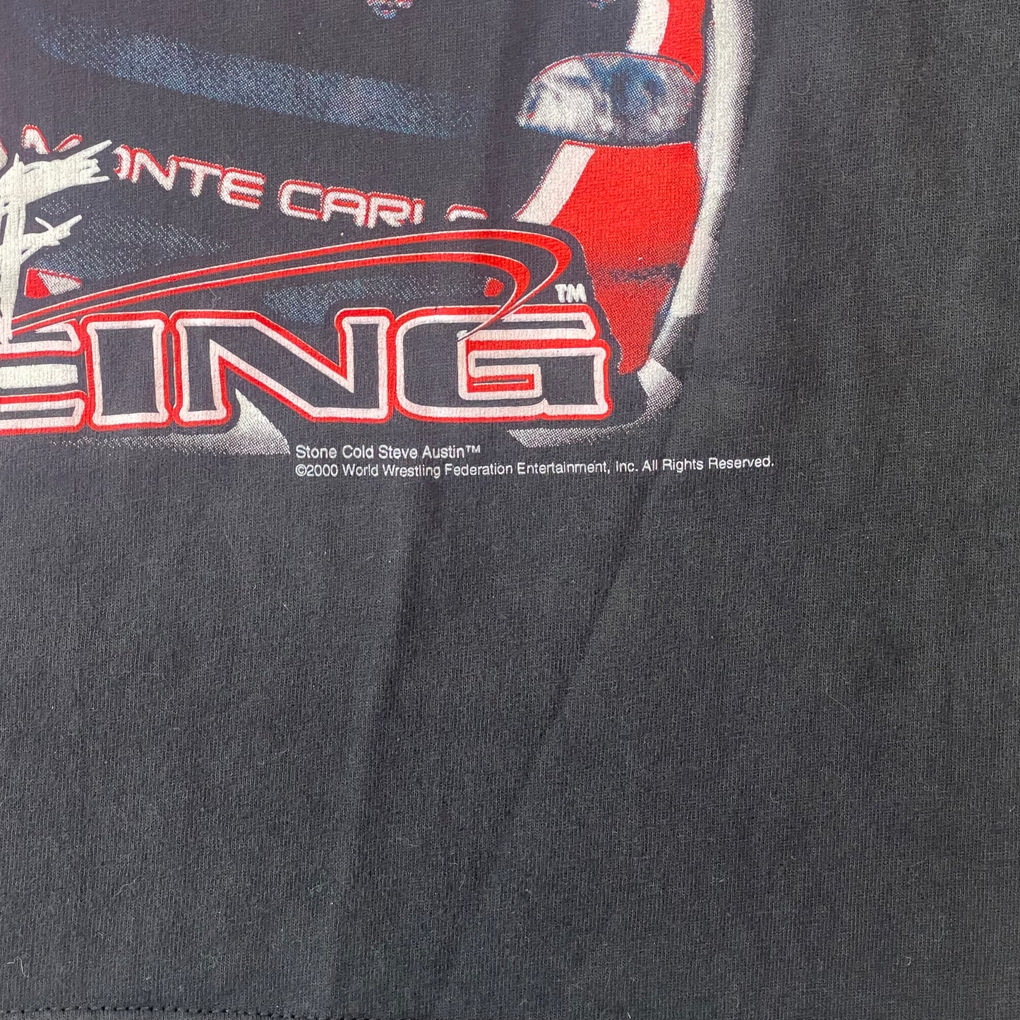 Vintage Stone Cold Steve Austin WWF NASCAR Shirt Size Medium
