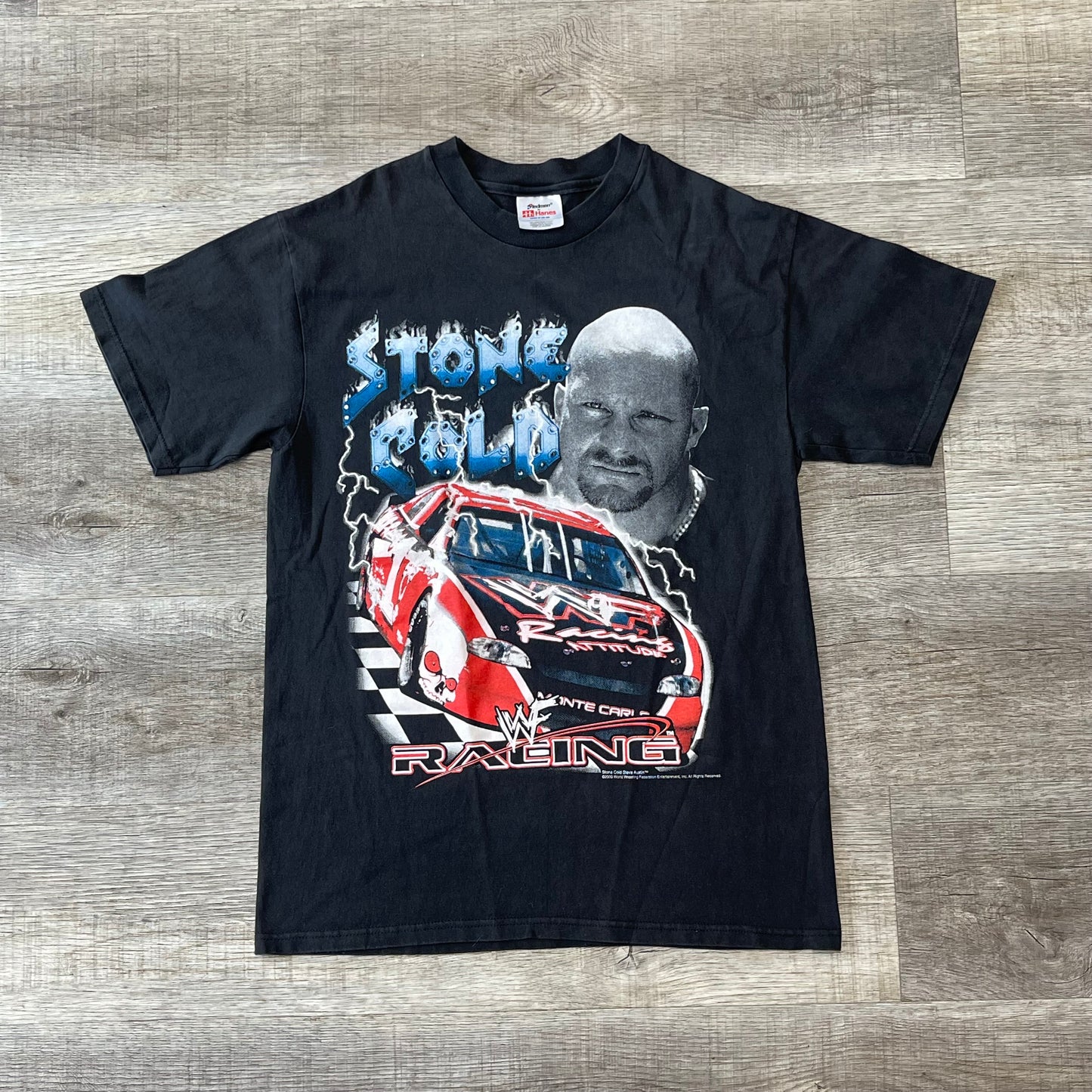 Vintage Stone Cold Steve Austin WWF NASCAR Shirt Size Medium