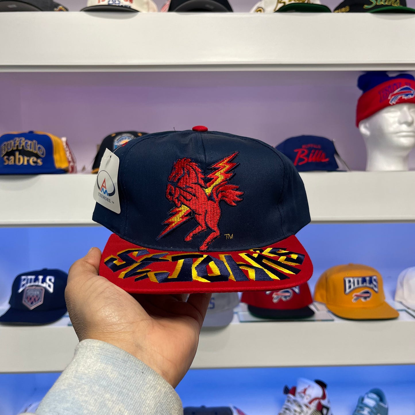 Vintage St John’s Red Storm Twill Snap Back New with Tags