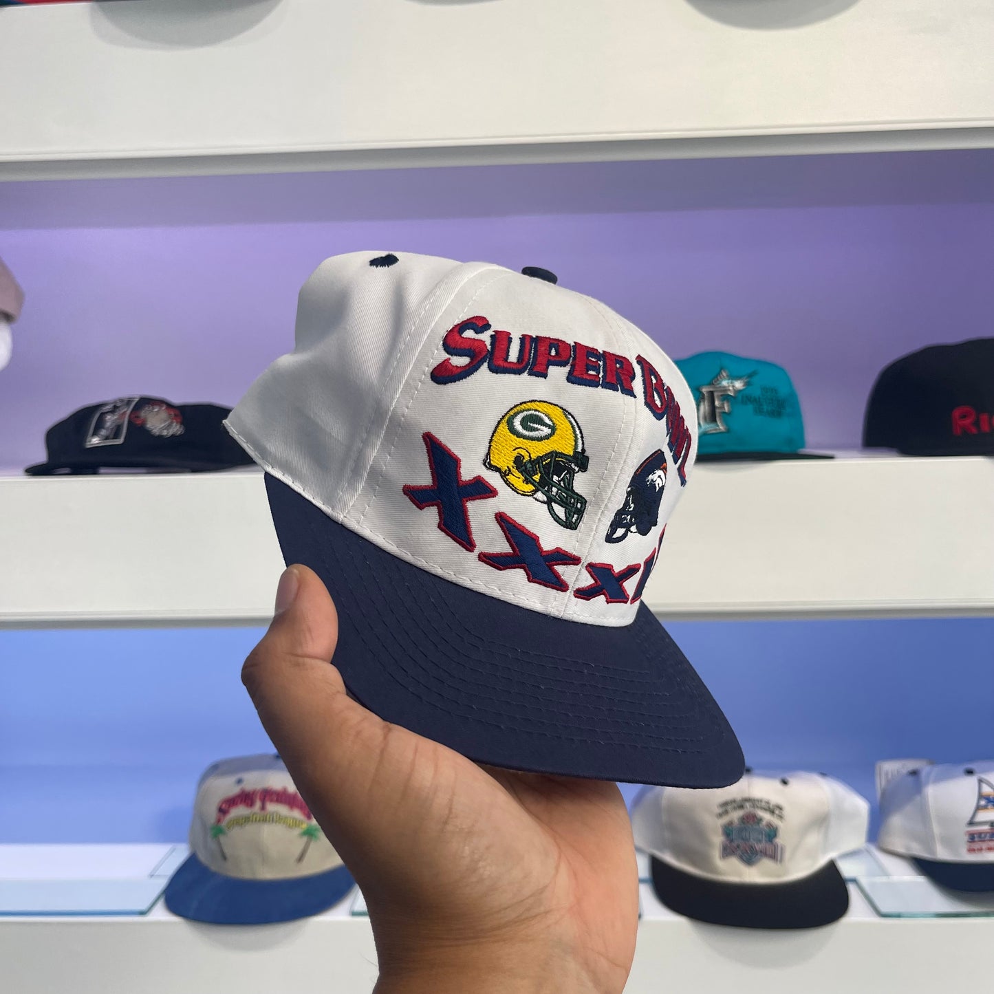 Vintage 1998 Packers Vs Broncos Super Bowl XXXII Twill Snap Back