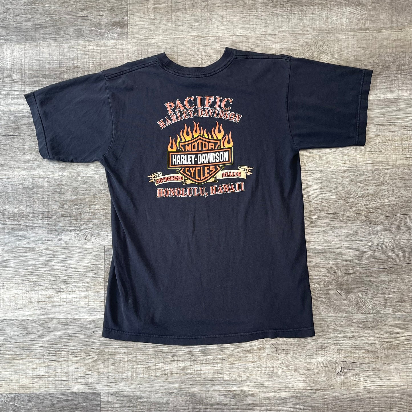 Vintage Harley Davidson Thrashed Shirt Size Large