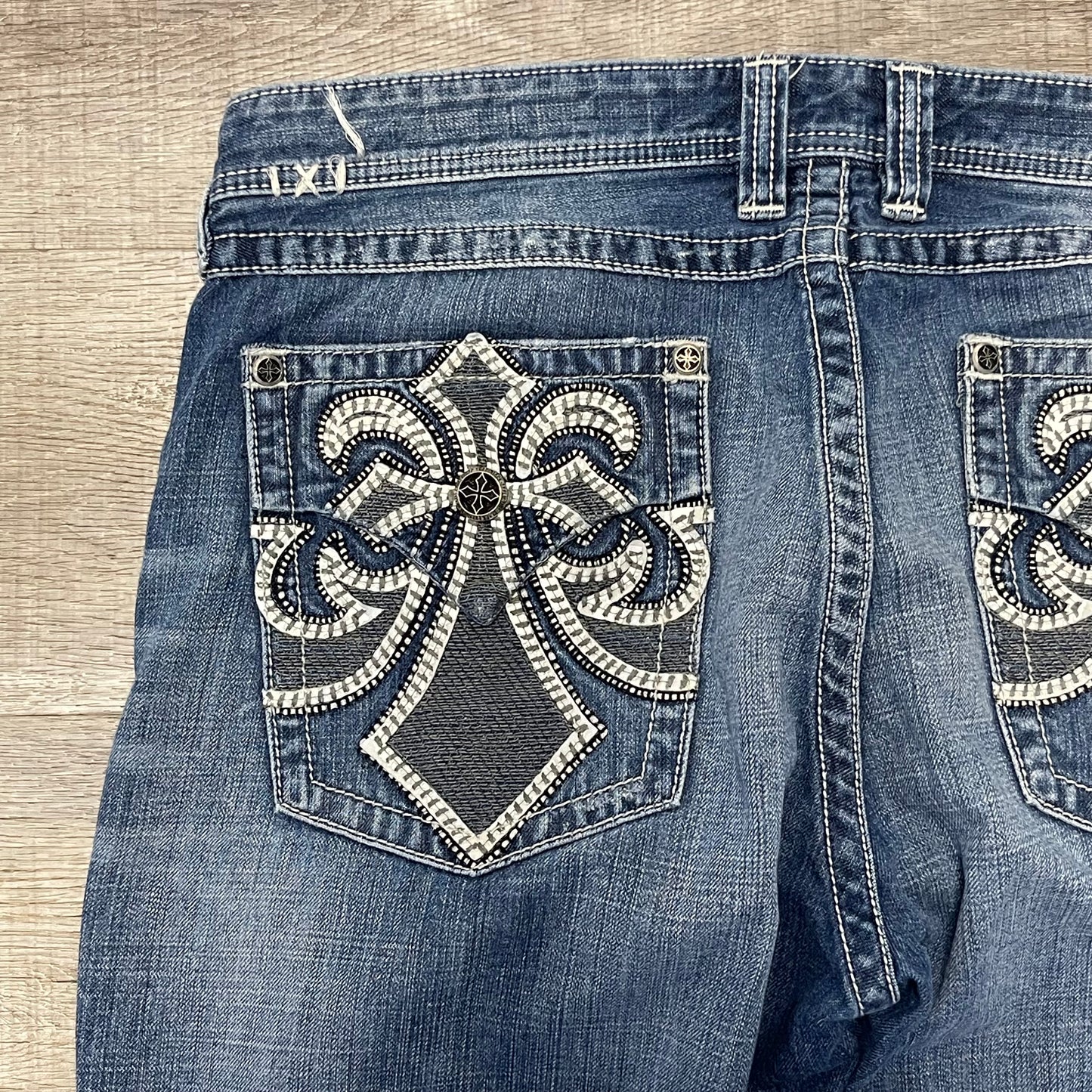 Vintage Y2K Affliction Denim Jeans Size 38x44
