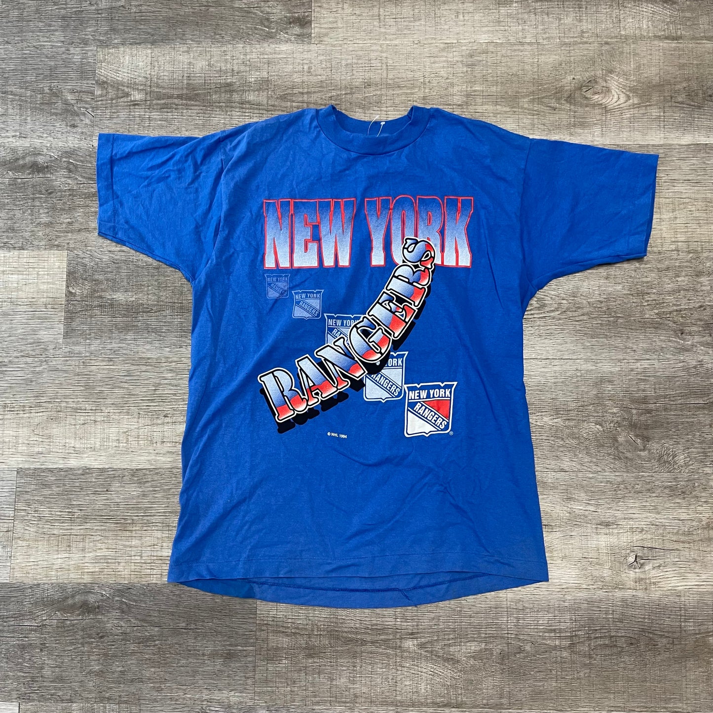 Vintage 90s New York Rangers T Shirt Size XL