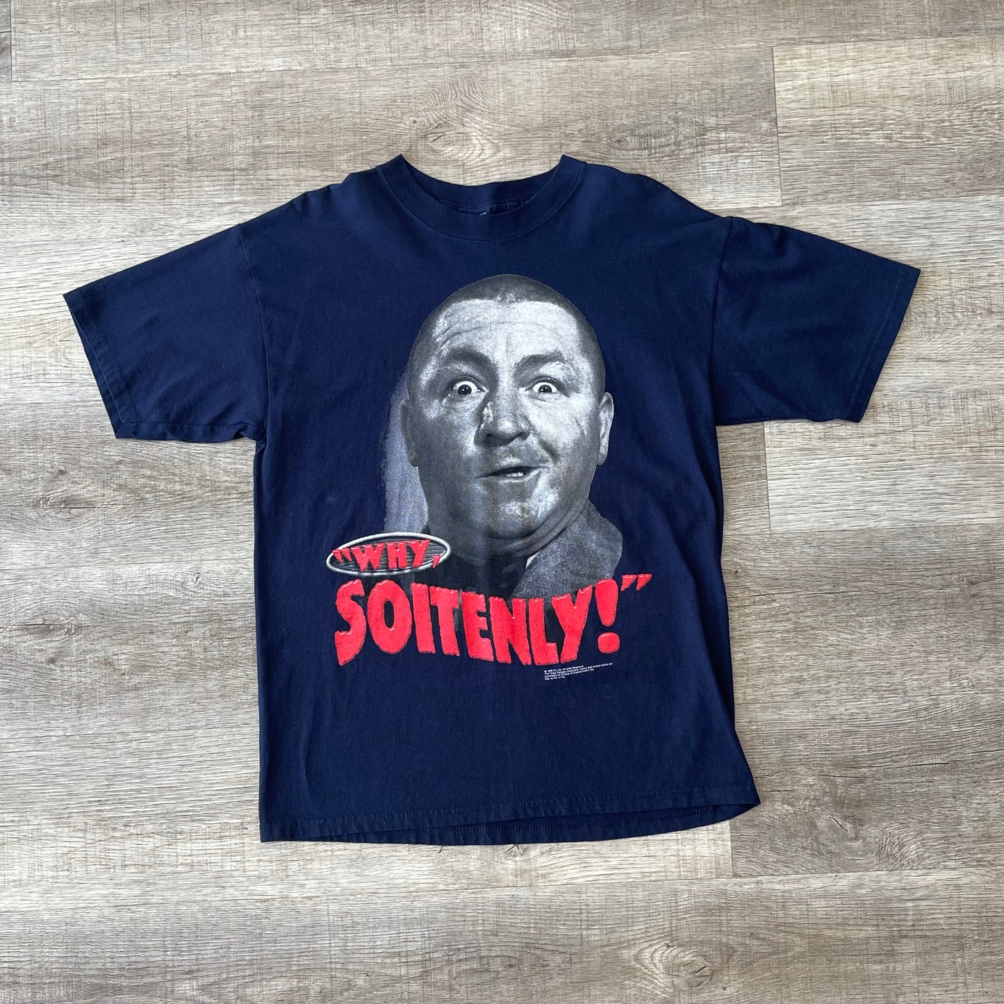 Vintage 1999 Curly Three Stooges TV Promo Shirt Size XL