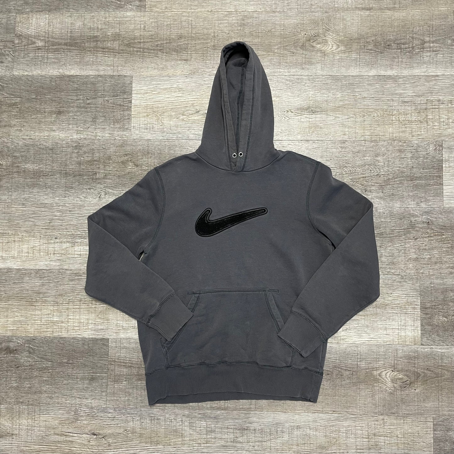 Vintage Y2K Nike Grey Hoodie Size Small