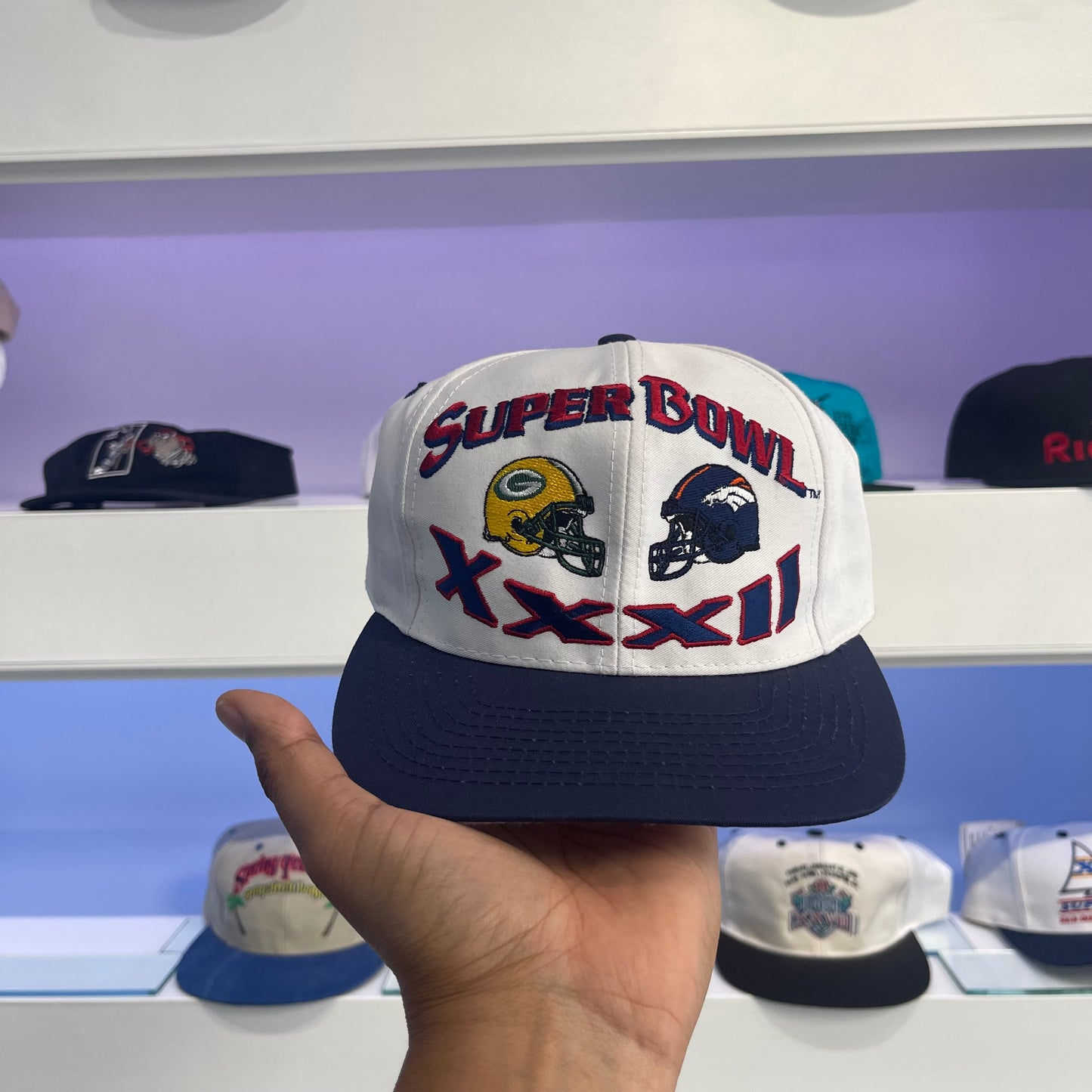 Vintage 1998 Packers Vs Broncos Super Bowl XXXII Twill Snap Back